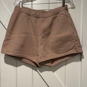 Stylish Women's Athletic Shorts in Tan
